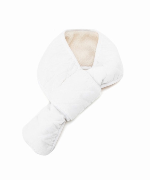 CONTROL FREAK（コントロールフリーク）の「CONTROL FREAK(コントロールフリーク)キルトボアティペット（マフラー・レディース・ホワイト/ブラック/ベージュ/グリーン・FREE）」の2枚目の写真