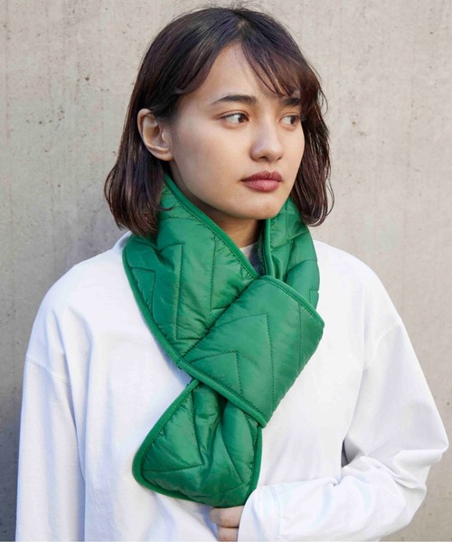 CONTROL FREAK（コントロールフリーク）の「CONTROL FREAK(コントロールフリーク)キルトボアティペット（マフラー・レディース・ホワイト/ブラック/ベージュ/グリーン・FREE）」の4枚目の写真