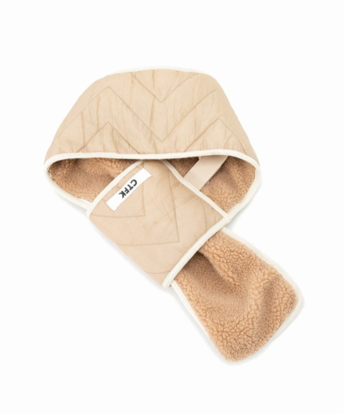 CONTROL FREAK（コントロールフリーク）の「CONTROL FREAK(コントロールフリーク)キルトボアティペット（マフラー・レディース・ホワイト/ブラック/ベージュ/グリーン・FREE）」の12枚目の写真