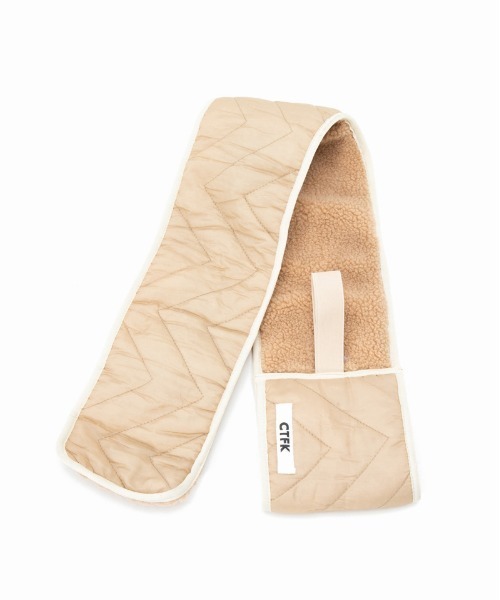 CONTROL FREAK（コントロールフリーク）の「CONTROL FREAK(コントロールフリーク)キルトボアティペット（マフラー・レディース・ホワイト/ブラック/ベージュ/グリーン・FREE）」の8枚目の写真