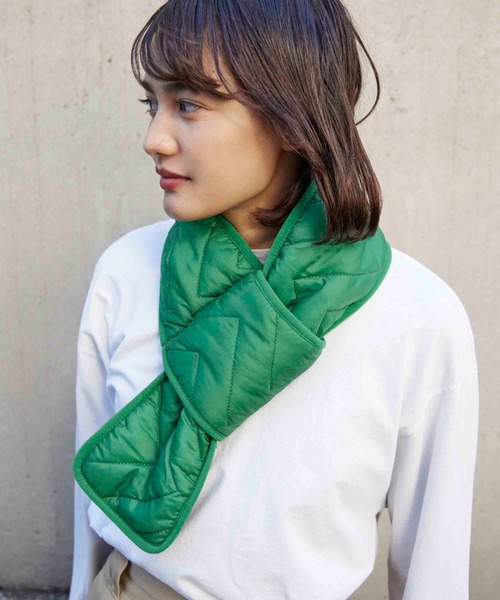 CONTROL FREAK（コントロールフリーク）の「CONTROL FREAK(コントロールフリーク)キルトボアティペット（マフラー・レディース・ホワイト/ブラック/ベージュ/グリーン・FREE）」の17枚目の写真