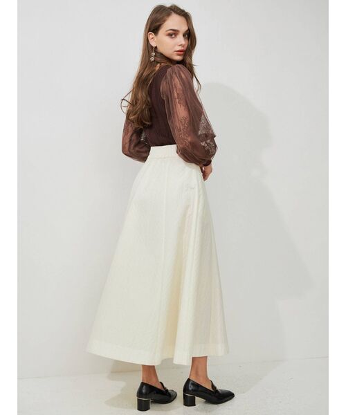 MERCURYDUO（マーキュリーデュオ）の「2WAYレーススリーブニットカーディガン（カーディガン/ボレロ・レディース・オフホワイト/ブラック/ピンク/ブラウン・FREE）」の12枚目の写真