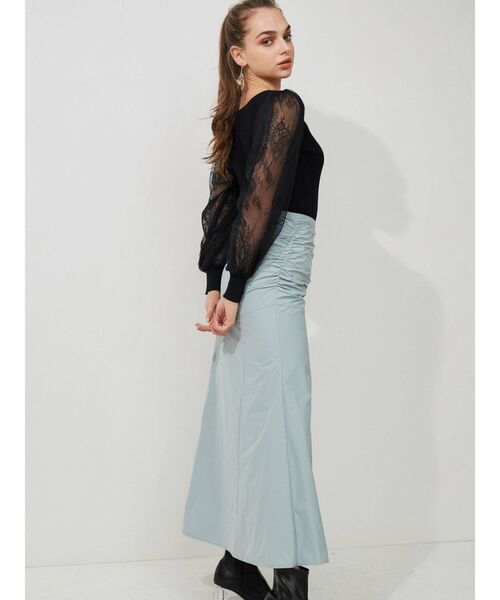 MERCURYDUO（マーキュリーデュオ）の「2WAYレーススリーブニットカーディガン（カーディガン/ボレロ・レディース・オフホワイト/ブラック/ピンク/ブラウン・FREE）」の15枚目の写真