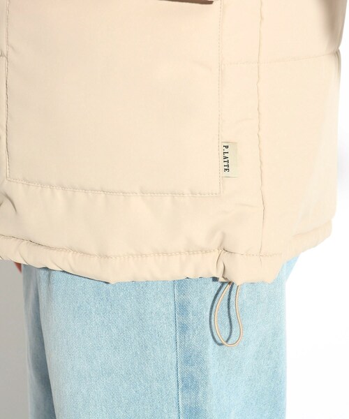 PINK-latte(ピンクラテ)の「◆中綿べスト(その他アウター・キッズ・ブラック/ナチュラル・14/15 /16)」の17枚目の写真