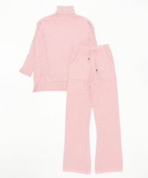 Lamoa/ハイネック ニット ワイドパンツ　セットアップ