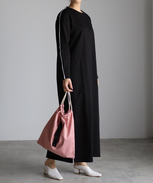 GUSCIO（グッシオ）の「【グッシオベーシック】パラコードハンドル　エコバッグ（エコバッグ/サブバッグ・レディース・ブラック/アイボリー/マスタード/カーキ/ブルー/ピンク・FREE）」の20枚目の写真