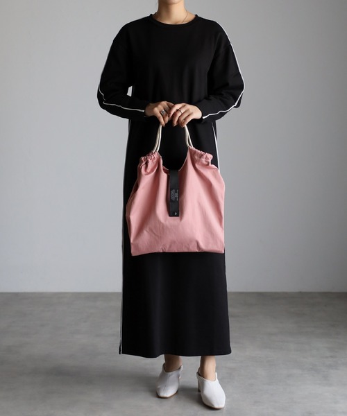 GUSCIO（グッシオ）の「【グッシオベーシック】パラコードハンドル　エコバッグ（エコバッグ/サブバッグ・レディース・ブラック/アイボリー/マスタード/カーキ/ブルー/ピンク・FREE）」の21枚目の写真