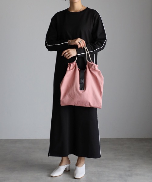 GUSCIO（グッシオ）の「【グッシオベーシック】パラコードハンドル　エコバッグ（エコバッグ/サブバッグ・レディース・ブラック/アイボリー/マスタード/カーキ/ブルー/ピンク・FREE）」の22枚目の写真