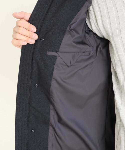 MICHEL KLEIN HOMME (ミッシェルクランオム)の「ハーフダウンコート(ダウンジャケット/コート・メンズ・ネイビー/ブラック・LARGE/MEDIUM/X-LARGE)」の3枚目の写真