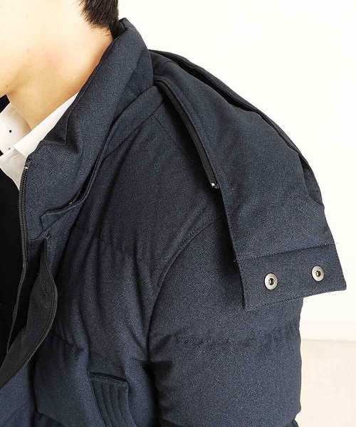 MICHEL KLEIN HOMME (ミッシェルクランオム)の「ハーフダウンコート(ダウンジャケット/コート・メンズ・ネイビー/ブラック・LARGE/MEDIUM/X-LARGE)」の4枚目の写真