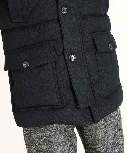 MICHEL KLEIN HOMME (ミッシェルクランオム)の「ハーフダウンコート(ダウンジャケット/コート・メンズ・ネイビー/ブラック・LARGE/MEDIUM/X-LARGE)」の14枚目の写真