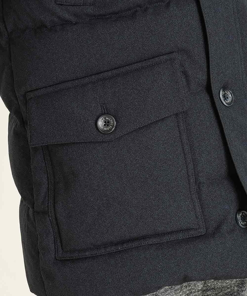 MICHEL KLEIN HOMME (ミッシェルクランオム)の「ハーフダウンコート(ダウンジャケット/コート・メンズ・ネイビー/ブラック・LARGE/MEDIUM/X-LARGE)」の15枚目の写真
