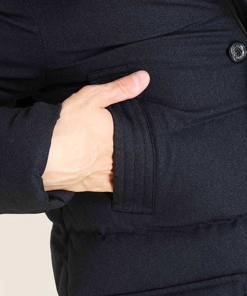 MICHEL KLEIN HOMME (ミッシェルクランオム)の「ハーフダウンコート(ダウンジャケット/コート・メンズ・ネイビー/ブラック・LARGE/MEDIUM/X-LARGE)」の16枚目の写真