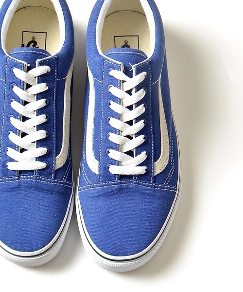 VANS（バンズ）の「★★VANS エクスクルーシブ: 【OLD SKOOL / オールドスクール】 ブルーキャンバス スニーカー■（スニーカー・メンズ・ブルー・8.5/10.5/10/11/8/9.5/9）」の3枚目の写真