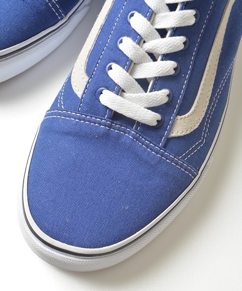 VANS（バンズ）の「★★VANS エクスクルーシブ: 【OLD SKOOL / オールドスクール】 ブルーキャンバス スニーカー■（スニーカー・メンズ・ブルー・8.5/10.5/10/11/8/9.5/9）」の6枚目の写真