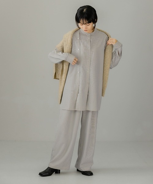 KBF（ケイビーエフ）の「マルチストライプデザインシャツ（シャツ/ブラウス・レディース・ブルー系その他/ホワイト系その他・ONE）」の11枚目の写真