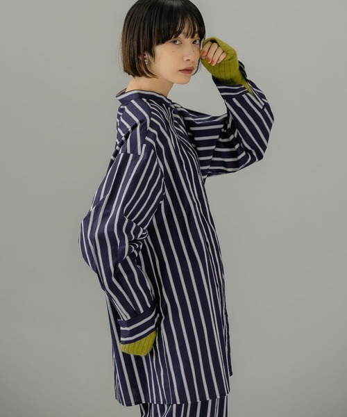 KBF（ケイビーエフ）の「マルチストライプデザインシャツ（シャツ