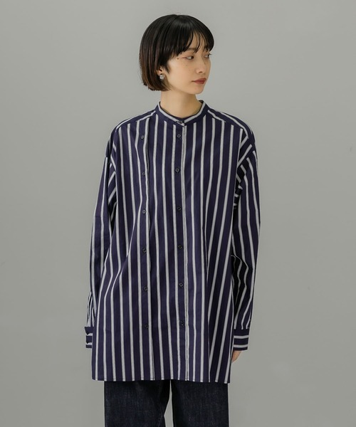 KBF（ケイビーエフ）の「マルチストライプデザインシャツ（シャツ/ブラウス・レディース・ブルー系その他/ホワイト系その他・ONE）」の16枚目の写真