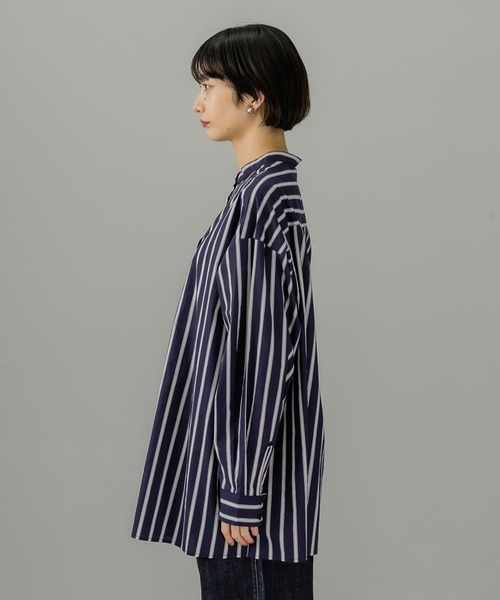 KBF（ケイビーエフ）の「マルチストライプデザインシャツ（シャツ/ブラウス・レディース・ブルー系その他/ホワイト系その他・ONE）」の8枚目の写真