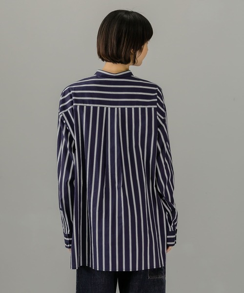 KBF（ケイビーエフ）の「マルチストライプデザインシャツ（シャツ/ブラウス・レディース・ブルー系その他/ホワイト系その他・ONE）」の13枚目の写真