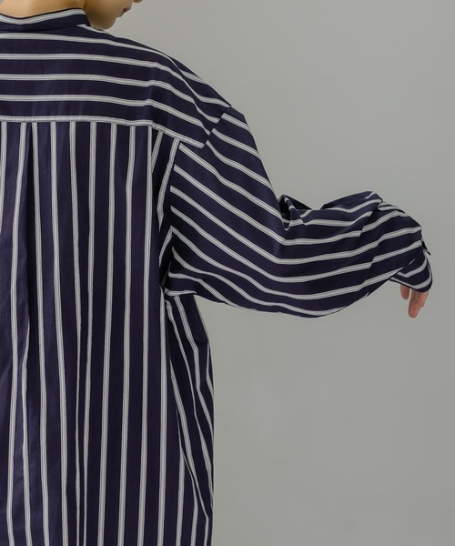 KBF（ケイビーエフ）の「マルチストライプデザインシャツ（シャツ/ブラウス・レディース・ブルー系その他/ホワイト系その他・ONE）」の6枚目の写真