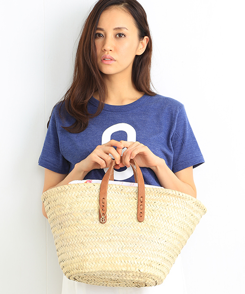 B:MING by BEAMS(ビーミングバイビームス)の「<LEE 7月号掲載>ビーミング by ビームス / カゴバッグ(インナーバッグ付)(かごバッグ・レディース・ホワイト/ネイビー・ONE SIZE)」の18枚目の写真