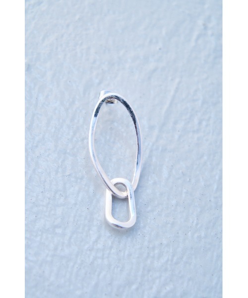 AZUL by moussy(アズールバイマウジー)の「LINK CHAIN EARRINGS/リンクチェーンイヤリング(ピアス(両耳用)・レディース・ゴールド系その他/シルバー・FREE)」の9枚目の写真