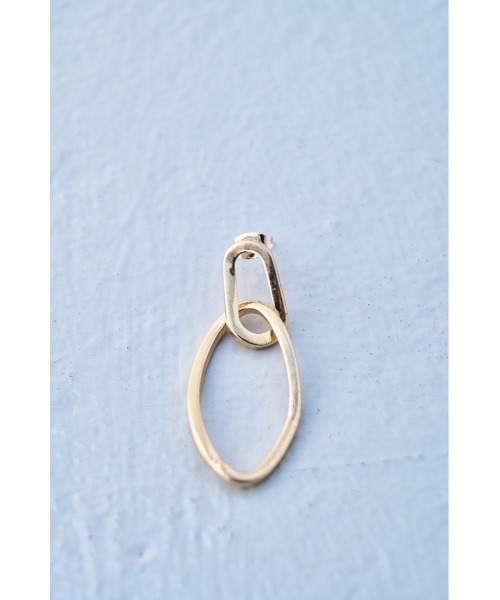 AZUL by moussy(アズールバイマウジー)の「LINK CHAIN EARRINGS/リンクチェーンイヤリング(ピアス(両耳用)・レディース・ゴールド系その他/シルバー・FREE)」の14枚目の写真