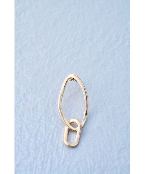 AZUL by moussy(アズールバイマウジー)の「LINK CHAIN EARRINGS/リンクチェーンイヤリング(ピアス(両耳用)・レディース・ゴールド系その他/シルバー・FREE)」の15枚目の写真