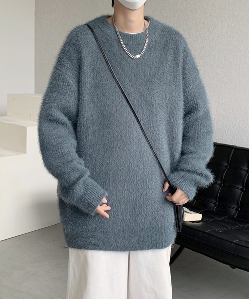 juha SHAGGY CHECK PULLOVER ウール プルオーバー juha SHAGGY CHECK PULLOVER ウール プルオーバー