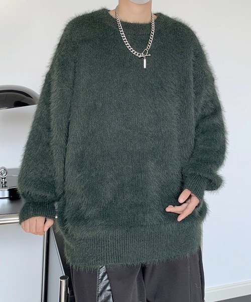 MADISONBLUE クルーネックプル オーバーSHAGGY MADISONBLUE / マディソンブルー】 クルーネックプルオーバー