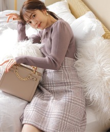 PROPORTION BODY DRESSING | ハートカットラメツイードミニスカート / 1213120901(スカート)
