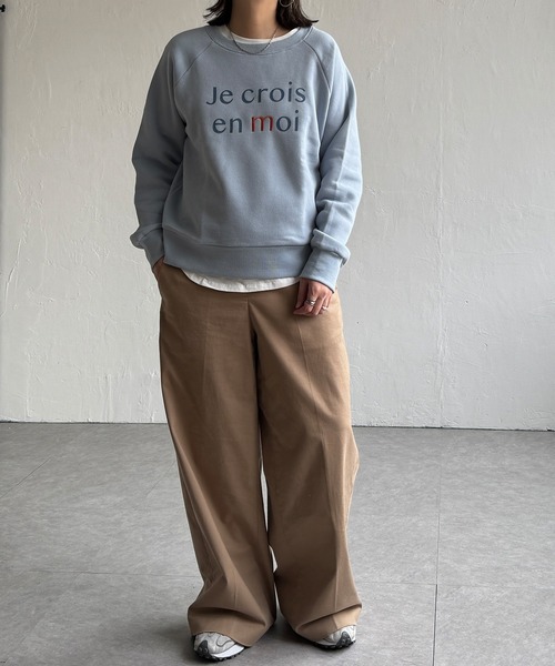 LBC(エルビーシー)の「【ZOZO限定】ロゴ刺繍裏起毛プルオーバー(Tシャツ/カットソー・レディース・ライトブルー/ブラック/オフホワイト・M/L)」の20枚目の写真