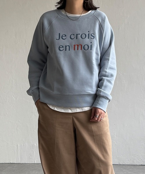 LBC(エルビーシー)の「【ZOZO限定】ロゴ刺繍裏起毛プルオーバー(Tシャツ/カットソー・レディース・ライトブルー/ブラック/オフホワイト・M/L)」の22枚目の写真