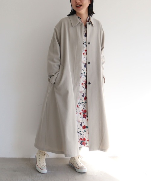 yuni 強撚コットントリアセテート　バルカラーショートコート 30%OFF】yuni ユニ 強撚コットン トリアセテート バルカラー