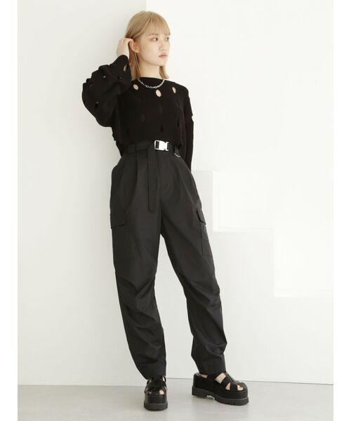 MURUA(ムルーア)の「クロスストラップサンダル(サンダル・レディース・ホワイト/ブラック・35/36/37)」の7枚目の写真