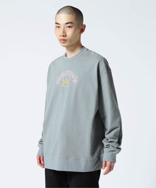 MANASTASH（マナスタッシュ）の「MANASTASH/マナスタッシュ　MS SEAM TEE（Tシャツ/カットソー・メンズ・ベージュ/グレー/ホワイト・L/M/XL）」の2枚目の写真