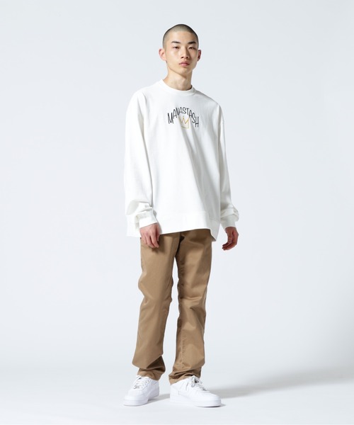 MANASTASH（マナスタッシュ）の「MANASTASH/マナスタッシュ　MS SEAM TEE（Tシャツ/カットソー・メンズ・ベージュ/グレー/ホワイト・L/M/XL）」の9枚目の写真
