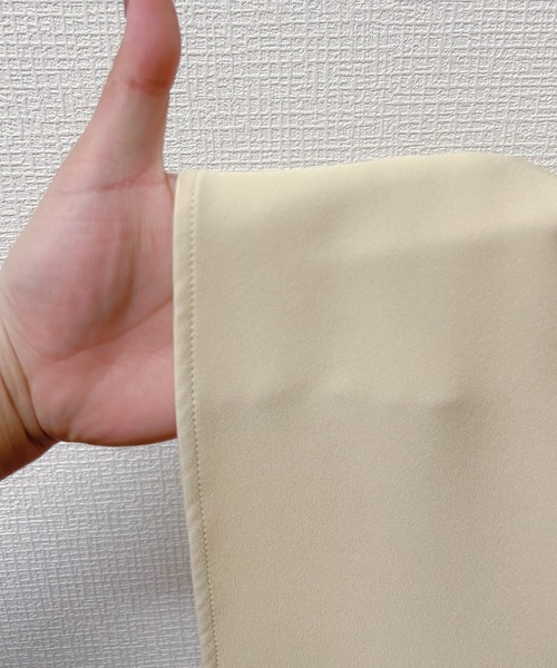 JUNOAH（ジュノア）の「リボンタックジャンパースカート（ジャンパースカート・レディース・モカ/アイボリー/ブラック/チャコールグレー/グレイッシュベージュ・MEDIUM/LARGE/X-LARGE/SMALL）」の18枚目の写真