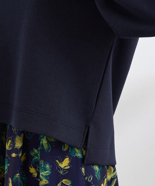 ROPE' PICNIC（ロペピクニック）の「きれいめダンボールフーディー（パーカー・レディース・ネイビー/オフホワイト・38）」の15枚目の写真