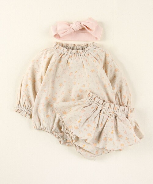 BRANSHES(ブランシェス)の「ガーゼ花柄フリルブルマ(その他ベビーウェア・キッズ・ベージュ/アイボリー・FREE)」の22枚目の写真
