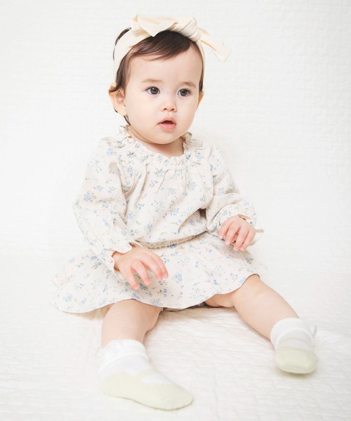 BRANSHES(ブランシェス)の「ガーゼ花柄フリルブルマ(その他ベビーウェア・キッズ・ベージュ/アイボリー・FREE)」の5枚目の写真