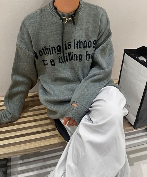 [送料込] angel VTG over sweater KNIT HOLY IN CODE（ホーリーインコード）の「HOLY IN CODE Angel VTG