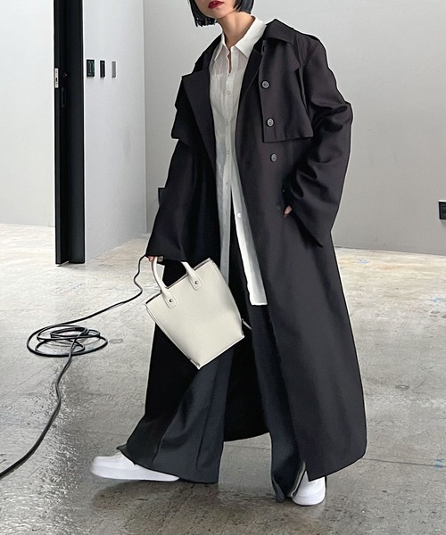 PAGEBOY（ページボーイ）の「マルチWAYトレンチコート（トレンチコート・レディース・グレイッシュベージュ/ベージュ/ブラック・FREE）」の7枚目の写真