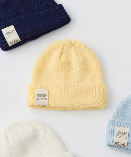 CIAOPANIC TYPY(チャオパニックティピー)の「【KIDS】ニットキャップ(ニットキャップ/ビーニー・キッズ・サックスブルー/ホワイト/イエロー/ネイビー・ONE SIZE)」の4枚目の写真