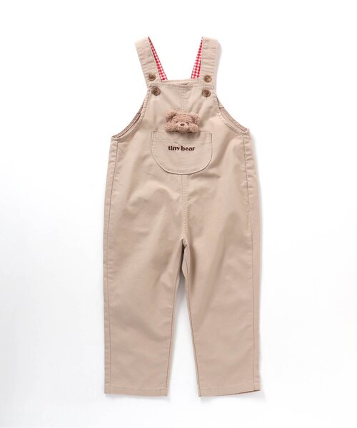 apres les cours(アプレレクール)の「tiny bear モチーフ付きサロペット(サロペット/オーバーオール・キッズ・ベージュ・90/100/110)」の17枚目の写真