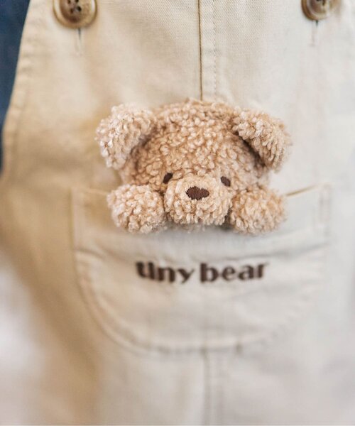 apres les cours(アプレレクール)の「tiny bear モチーフ付きサロペット(サロペット/オーバーオール・キッズ・ベージュ・90/100/110)」の19枚目の写真