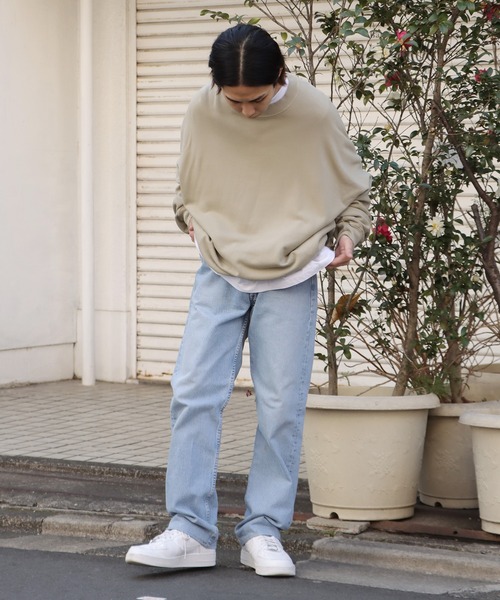 REMI RELIEF（レミレリーフ）の「REMI RELIEF/レミレリーフ ノンストレス綿アクリル裏毛クルー スウェット オーバーサイズ（スウェット・メンズ・ベージュ/オフホワイト/ブラック・XL/L/M）」の17枚目の写真