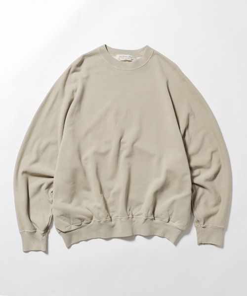 REMI RELIEF（レミレリーフ）の「REMI RELIEF/レミレリーフ ノンストレス綿アクリル裏毛クルー スウェット オーバーサイズ（スウェット・メンズ・ベージュ/オフホワイト/ブラック・XL/L/M）」の13枚目の写真