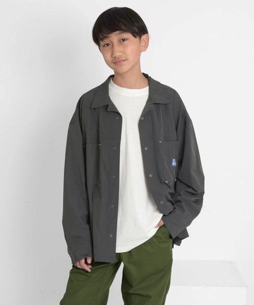 GLAZOS（グラソス）の「【Penfield】ストレッチ・開襟シャツ（シャツ/ブラウス・キッズ・ベージュ/ブラック/チャコールグレー・160cm/170cm/150cm/140cm）」の2枚目の写真